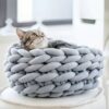 Katzenkorb Katzenbett Seilgeflecht