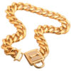 Hunde Ketten-Halsband, Goldkette Hunde Halsband, Edelstahl-Halsband, Haustier-Shop