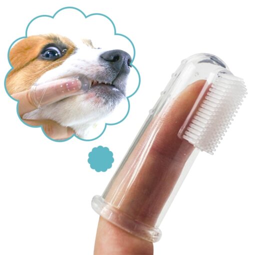 Hunde Finger-Zahnbürste Mundpflege